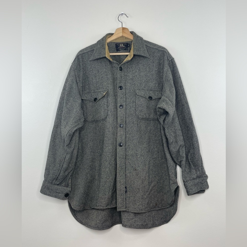 RRL Vintage Ralph Lauren Heavy Wool Button Shirt